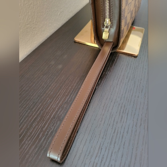 LOUIS VUITTON DAMIER EBENE SAINT LOUIS POCHETTE CLUTCH - Picture 13 of 13